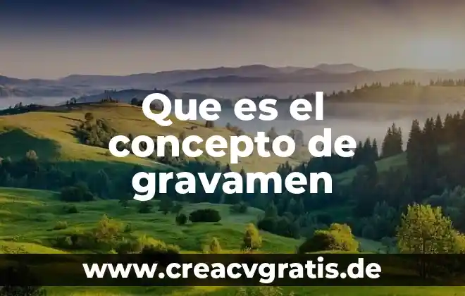 Que es una relevancia del proyecto 8 Que es el concepto de gravamen