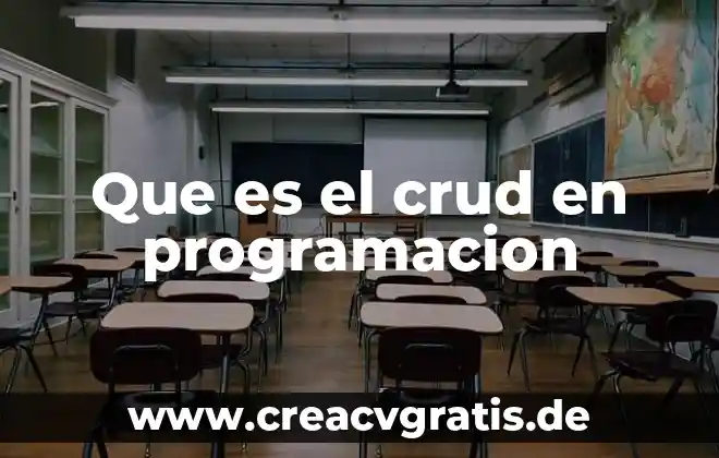 Qué es una abstracción en programación 4 Que es el crud en programacion