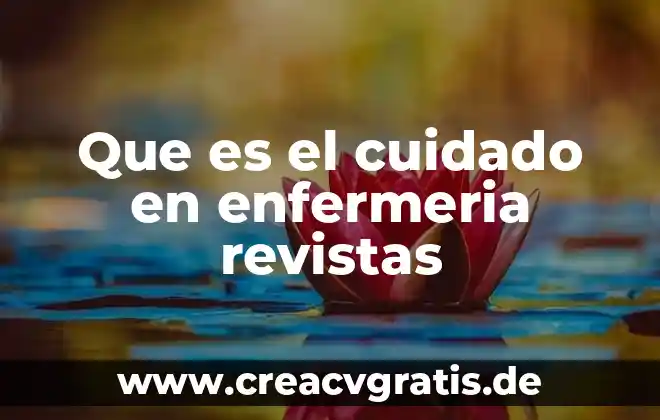 Qué es la atención de enfermería a pacientes psiquiátricos 5 Que es el cuidado en enfermeria revistas