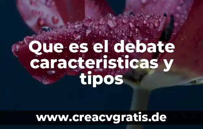 Que es el embarazo precoz riesgos y caracteristicas 4 Que es el debate caracteristicas y tipos