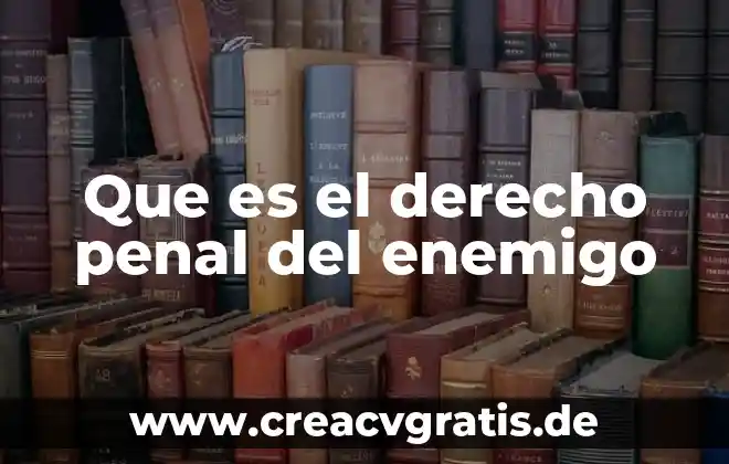 Que es el principio de publicidad en materia penal 7 Que es el derecho penal del enemigo