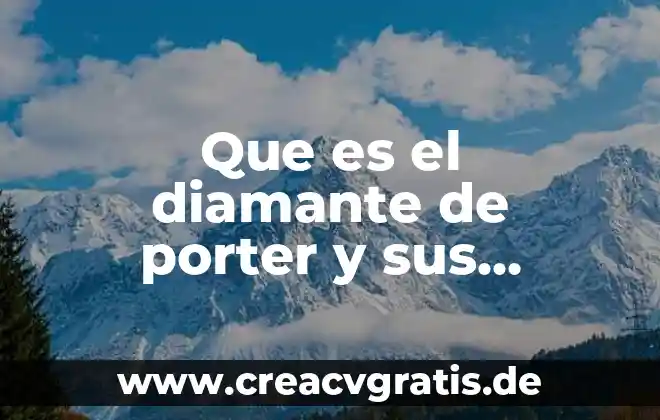 Que es la cadena de valor michael porter 4 Que es el diamante de porter y sus caracteristicas