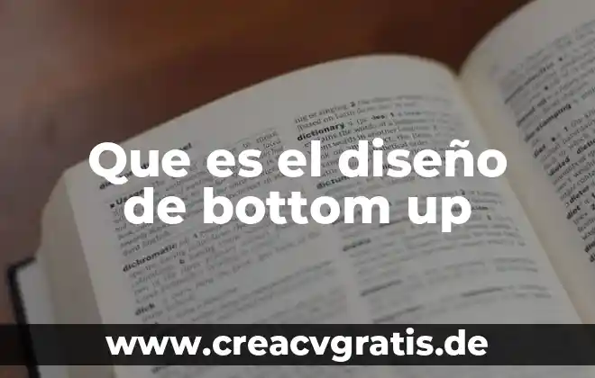 Offset diseño que es 5 Que es el diseño de bottom up