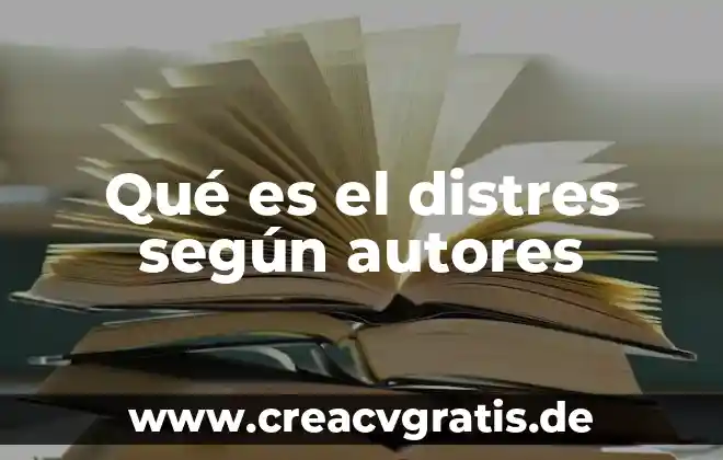 Prueba rapida de embarazo en sangre que es 7 Qué es el distres según autores