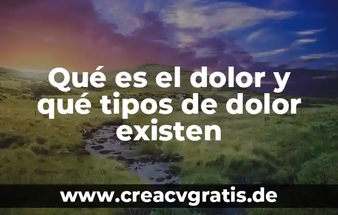 Que es conocimiento y cuantos tipos de conocimientos existen 3 Qué es el dolor y qué tipos de dolor existen