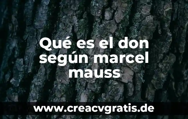 Que es ser valiente para don quijote 3 Qué es el don según marcel mauss