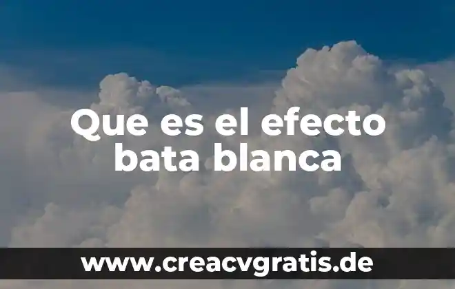 Que es un juego matematico 5 Que es el efecto bata blanca