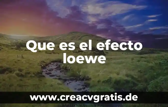 Que es el efecto subviraje 5 Que es el efecto loewe