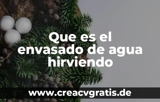 ¿Qué es el agua potable y el cloro? 4 Que es el envasado de agua hirviendo