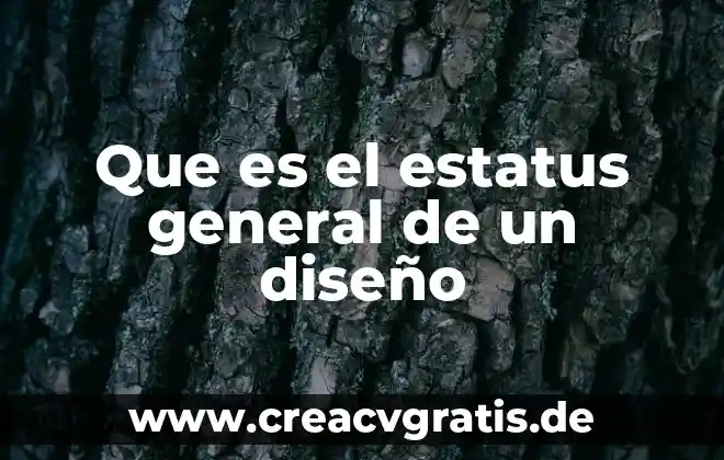 Que es un ecosistema general 4 Que es el estatus general de un diseño