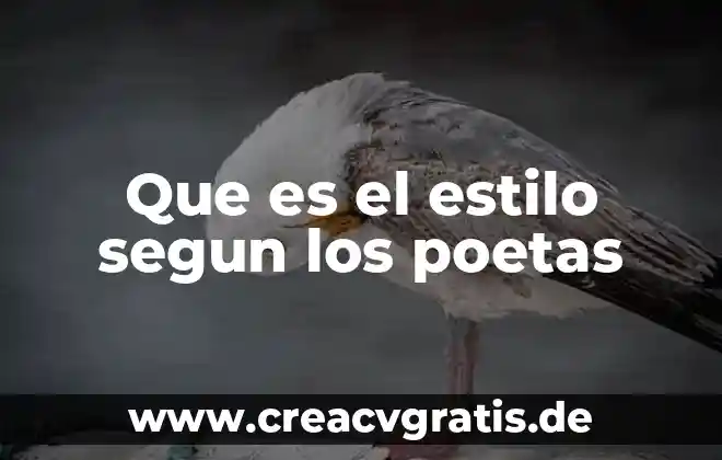 Qué es acuerdo según la Real Academia Española 3 Que es el estilo segun los poetas