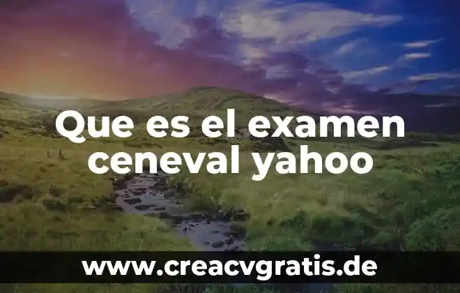 Que es la recreacion yahoo 4 Que es el examen ceneval yahoo