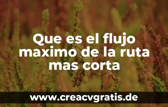 Qué es máximo común divisor un divisor 3 Que es el flujo maximo de la ruta mas corta