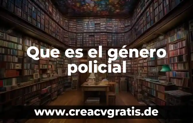 Que es una serie de manga de genero shoen-ai 4 Que es el género policial
