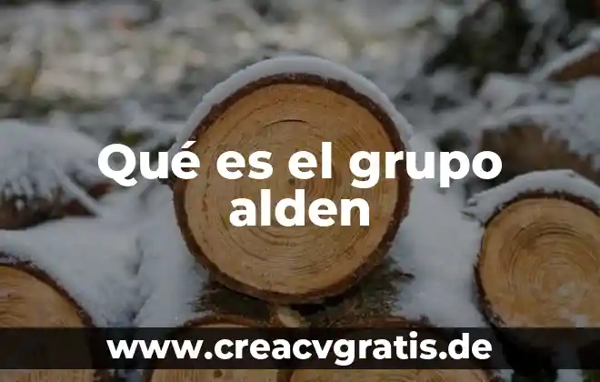 Qué es un grupo de tarea 4 Qué es el grupo alden