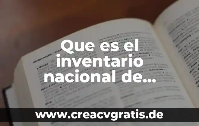 Que es inventario y tipos de inventario 3 Que es el inventario nacional de glaciares