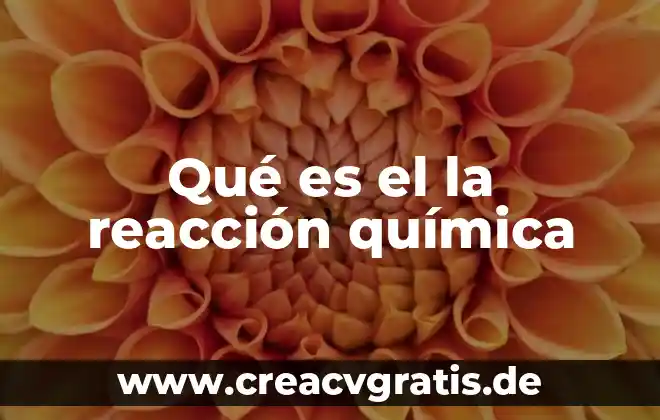 Que es un modelo de reaccion quimica 3 Qué es el la reacción química