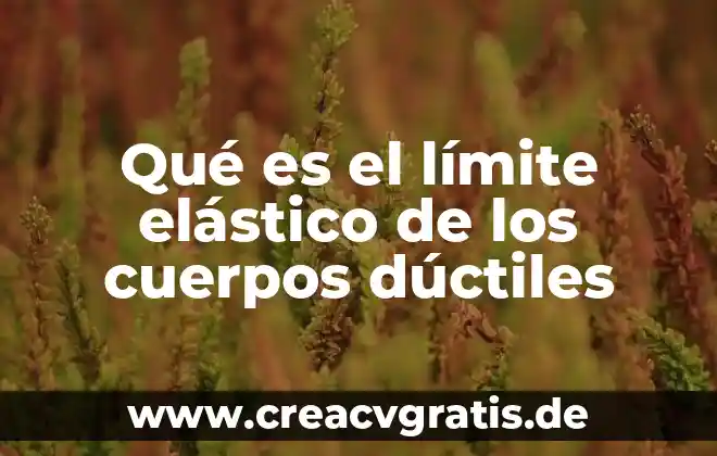 Qué es el enfriamiento de los cuerpos 6 Qué es el límite elástico de los cuerpos dúctiles