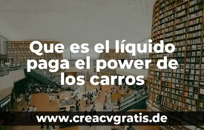 Que es operasion del ambiente de power point 5 Que es el líquido paga el power de los carros