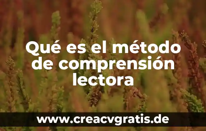 Método de redox que es 5 Qué es el método de comprensión lectora