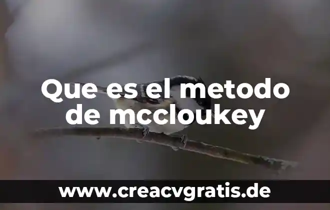 Que es el metodo pigmalion 4 Que es el metodo de mccloukey