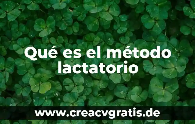 Que es el metodo moscow 5 Qué es el método lactatorio