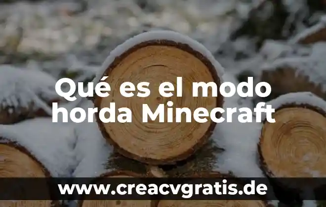 Qué es el modo oscuro 4 Qué es el modo horda Minecraft
