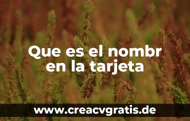 Que es una tarjeta r4 5 Que es el nombr en la tarjeta