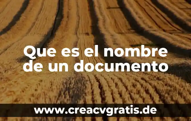Que es nombre del elemento quimico 8 Que es el nombre de un documento