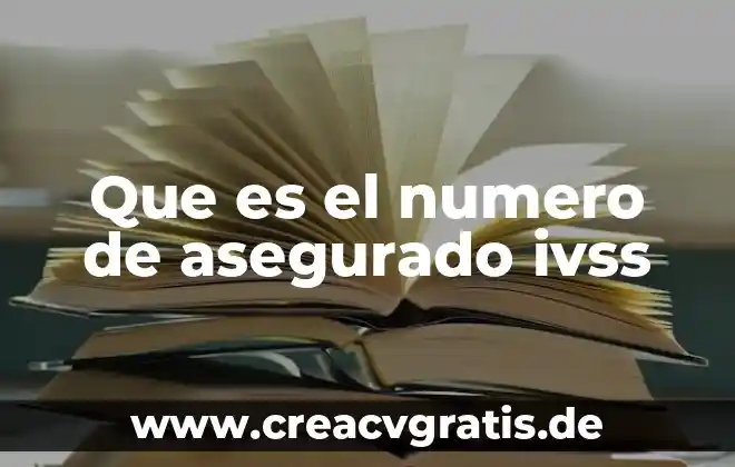 Qué es el número de orden en una factura 7 Que es el numero de asegurado ivss