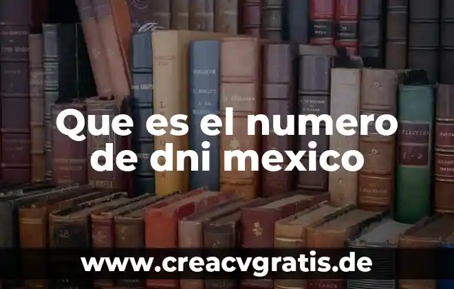 Que es industria en la economia 5 Que es el numero de dni mexico