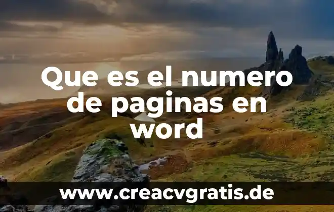 Pastilla número 209 que es 6 Que es el numero de paginas en word