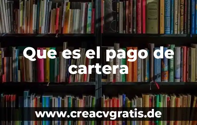 Que es el codgo de comercio 3 Que es el pago de cartera