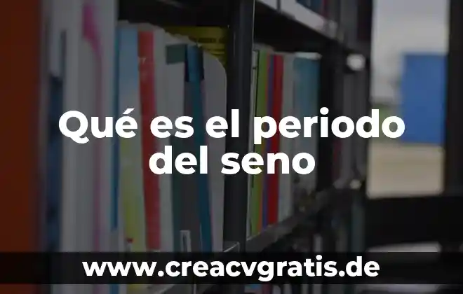 Que es consumo del periodo iusacell 4 Qué es el periodo del seno