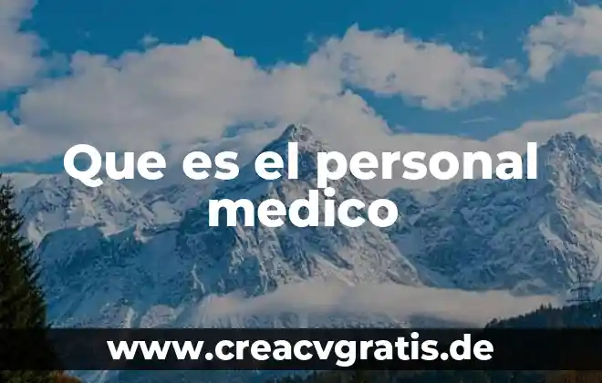 Qué es la nube y tipos de nube 6 Que es el personal medico