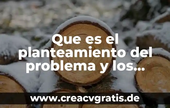 Que es problema matemático consepto 7 Que es el planteamiento del problema y los criterios