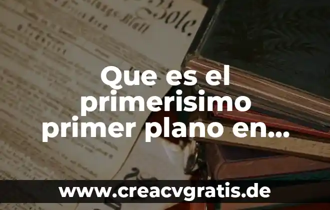 Qué es el símbolo más en un plano arq 8 Que es el primerisimo primer plano en fotografia aridna