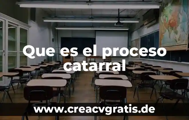 Que es una monografia investigacion 7 Que es el proceso catarral