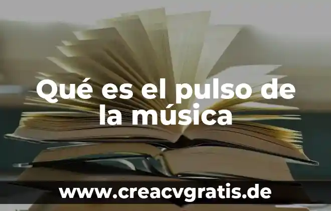 Qué es el pulso concepto para niños 4 Qué es el pulso de la música