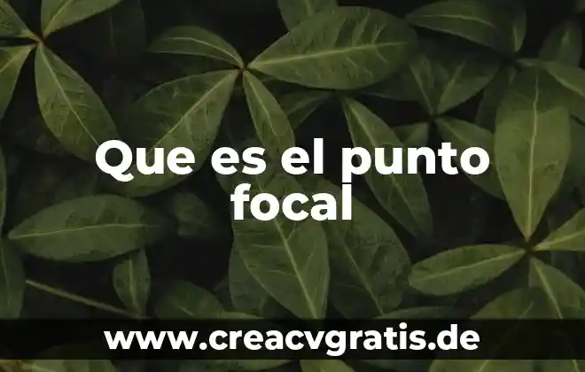 Que es pesimista significado 7 Que es el punto focal