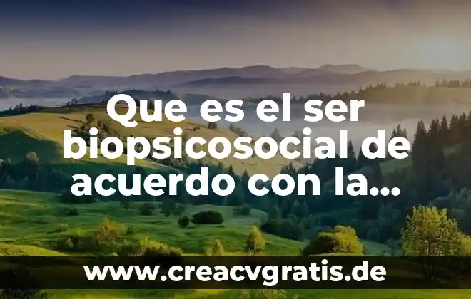 Qué es el modelo sistémico en psicología 3 Que es el ser biopsicosocial de acuerdo con la psicologia