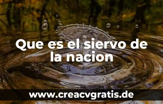 Aeroempresas que es que significa 3 Que es el siervo de la nacion