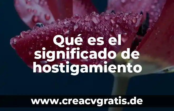 Vagina significado etimológico y qué es 5 Qué es el significado de hostigamiento