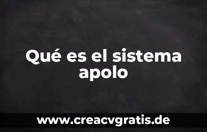 Que es resultante de un sistema de fuerzas 7 Qué es el sistema apolo