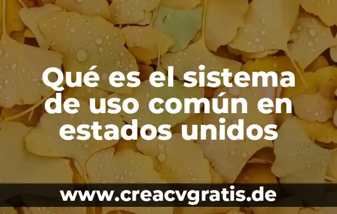 Nombre del rio que es frontera con estados unidos 4 Qué es el sistema de uso común en estados unidos