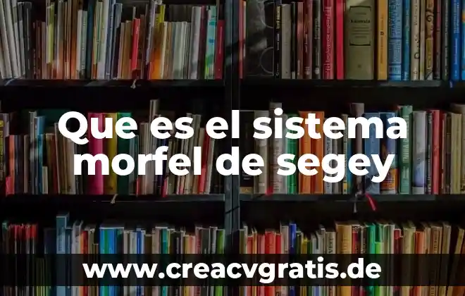 Que es un sistema de interes compuesto 4 Que es el sistema morfel de segey