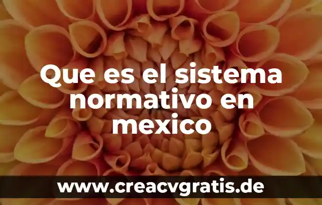 Qué es lemongrass en México 4 Que es el sistema normativo en mexico