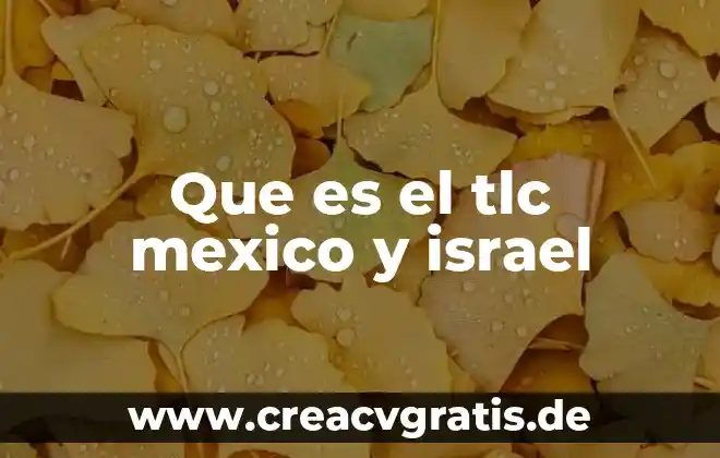 Que es coyunturas politicas en mexico 8 Que es el tlc mexico y israel