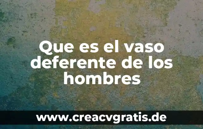 Para que es bueno un vaso de agua con limón 3 Que es el vaso deferente de los hombres