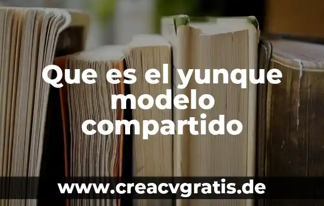 Que es el uso compartido datos anonimos 3 Que es el yunque modelo compartido